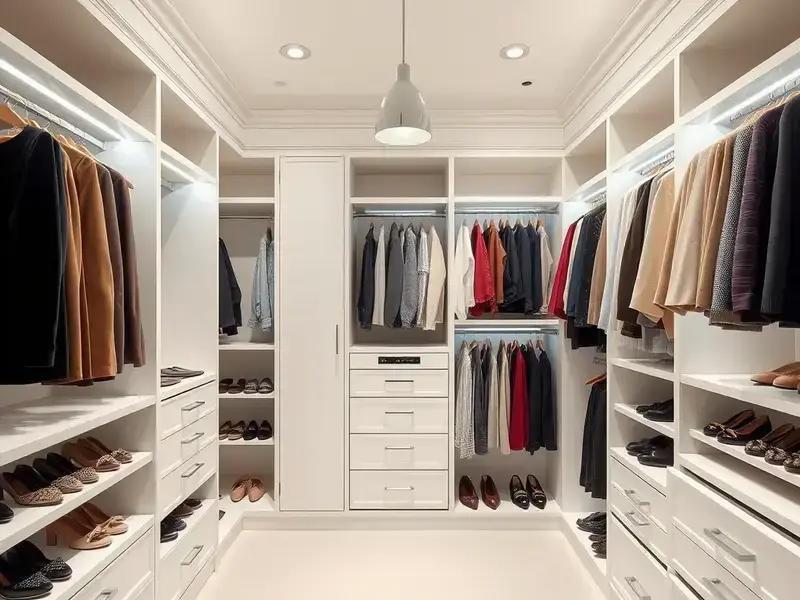 Transformed modern closet renovation