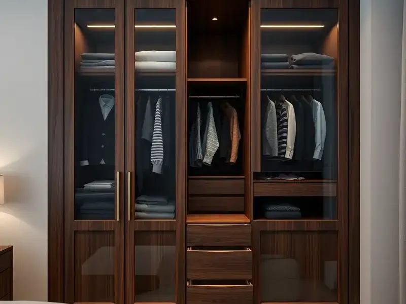 Master bedroom wardrobe system